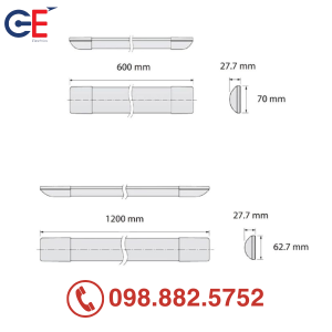 Đèn Led bán nguyệt Panasonic V-Series 40W