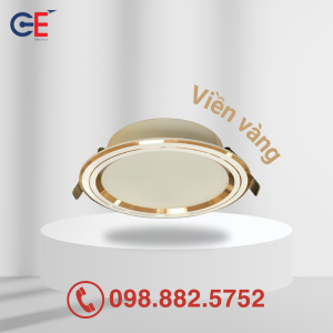 Đèn downlight âm trần Panasonic Color Rim 9W viền vàng