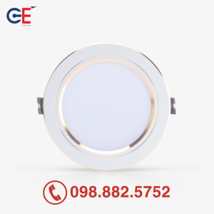Đèn downlight âm trần Panasonic Color Rim đổi màu 12W viền vàng