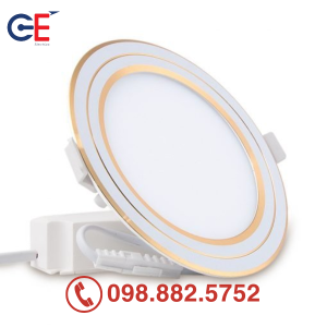 Đèn downlight âm trần Panasonic Color Rim đổi màu 9W viền vàng