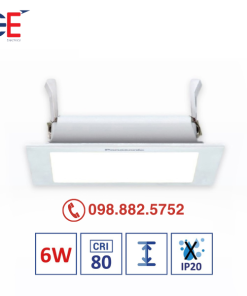 Đèn downlight âm trần Panasonic Neo Slim 2G vuông 6W
