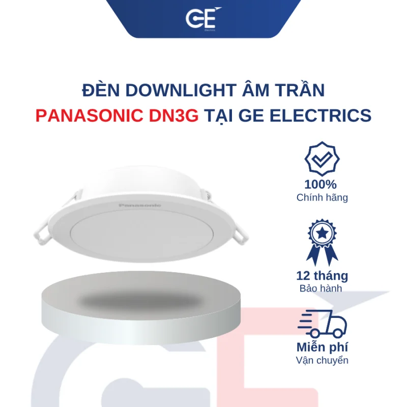 Đèn downlight âm trần DN3G Panasonic có gì nổi bật?