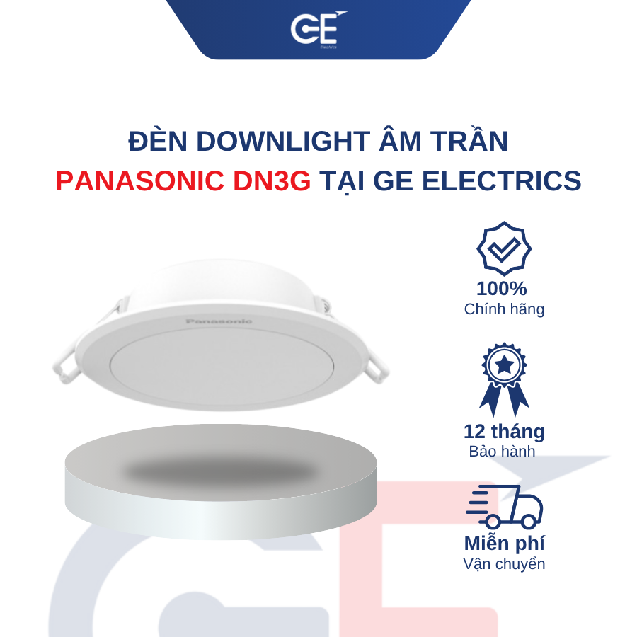 Đèn downlight âm trần DN3G Panasonic có gì nổi bật?