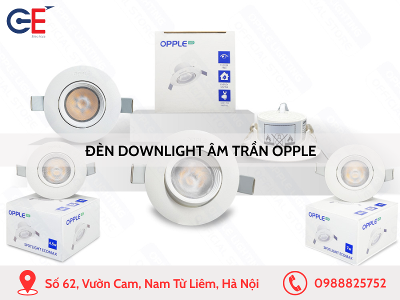 Đèn downlight âm trần Opple