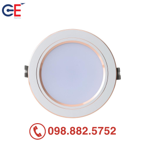 Đèn downlight âm trần Panasonic Color Rim đổi màu 12W viền vàng
