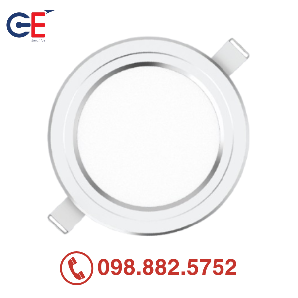 Đèn downlight Panasonic Color Rim đổi màu 9W viền bạc