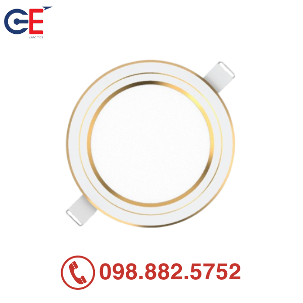 Đèn downlight âm trần Panasonic Color Rim đổi màu 9W viền vàng
