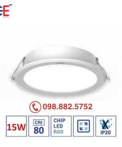 Đèn âm trần Panasonic DN 2G đơn sắc tròn 15W 125mm