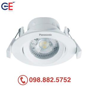 Đèn downlight âm trần điều chỉnh góc Panasonic tròn 9W