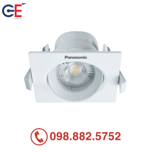 Đèn downlight âm trần điều chỉnh góc Panasonic vuông 7W 38 độ