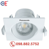 Đèn downlight điều chỉnh góc Panasonic vuông 5W 38 độ