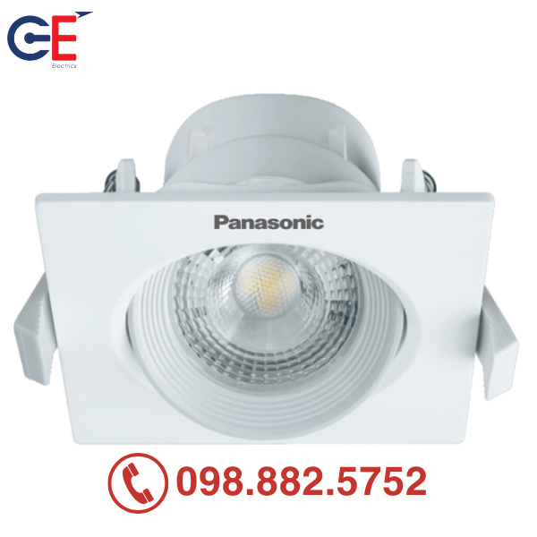 Đèn downlight điều chỉnh góc Panasonic vuông 5W 38 độ