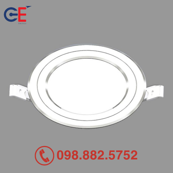Đèn led âm trần Panasonic Color Rim 9W viền bạc Đèn âm trần Panasonic Color Rim 9W viền bạc