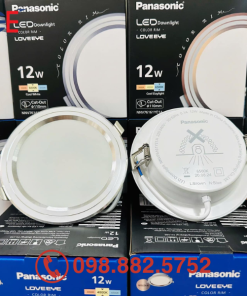 Đèn downlight Panasonic Color Rim đổi màu 12W viền bạc