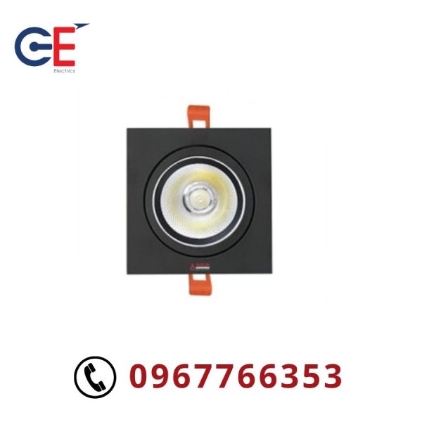 Đèn ốp trần vuông thân đen 10W Asia