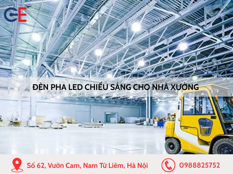 Đèn pha Led dùng cho nhà xưởng
