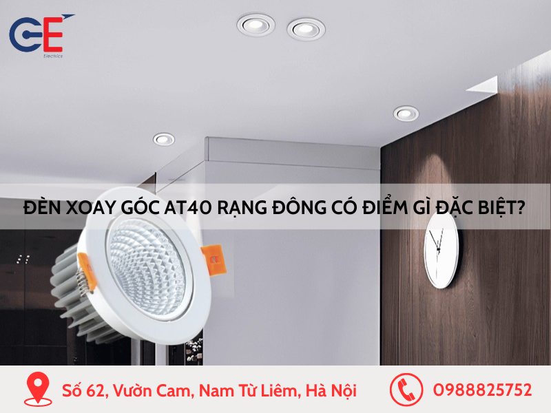 Đèn xoay góc AT40 Rạng Đông có điểm gì đặc biệt