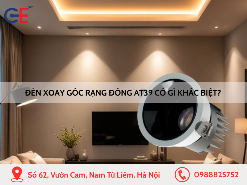 Đèn xoay góc Rạng Đông AT39 có gì khác biệt?