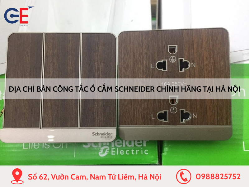 Địa chỉ bán công tắc ổ cắm Schneider chính hãng tại Hà Nội