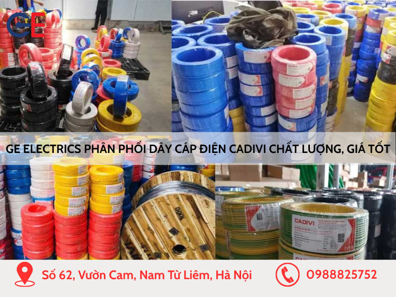 GE Electrics phân phối dây cáp điện Cadivi chất lượng, giá tốt