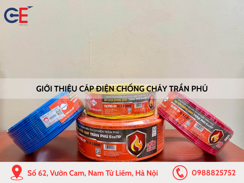 Giới thiệu cáp điện chống cháy Trần Phú