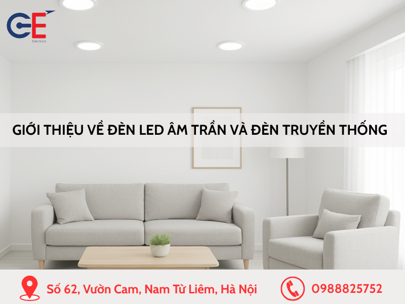 Giới thiệu về đèn LED âm trần và đèn truyền thống
