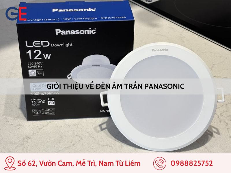 Giới thiệu về đèn âm trần Panasonic