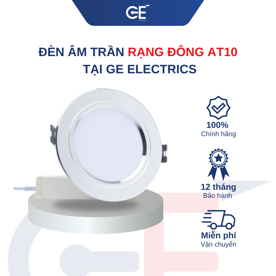 Giới thiệu về đèn âm trần Rạng Đông AT10