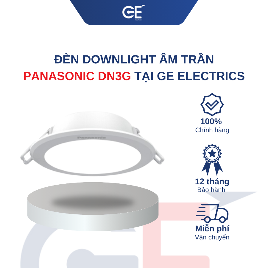 Giới thiệu về đèn downlight âm trần DN3G Panasonic