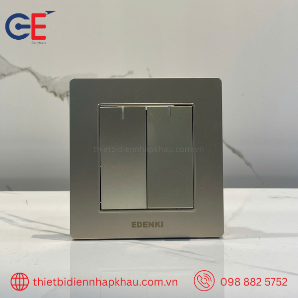 Một vài thông tin về dòng công tắc ổ cắm Edenki Luxury mặt nhôm