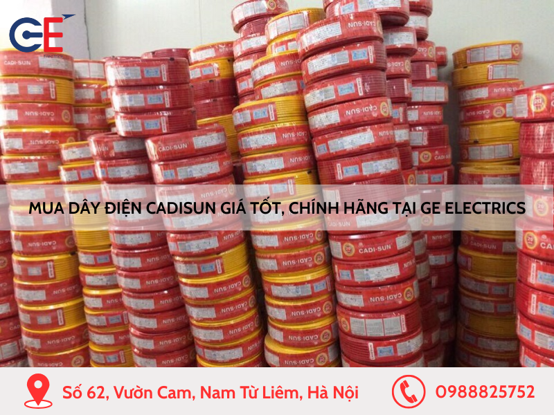 Mua dây điện Cadisun giá tốt, chính hãng GE Electrics