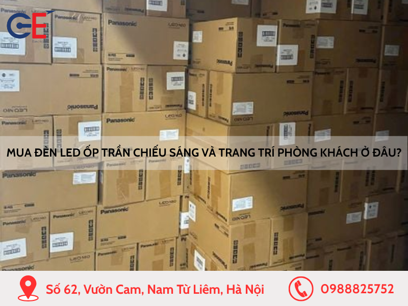 Mua đèn ốp trần chiếu sáng và trang trí phòng khách ở đâu