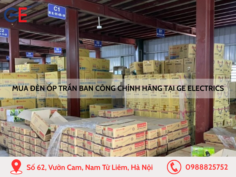 Mua đèn ốp trần chính hãng tại GE Electrics
