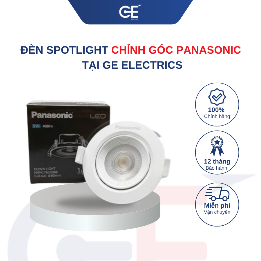 Mua đèn spotlight chỉnh góc Panasonic ở đâu uy tín