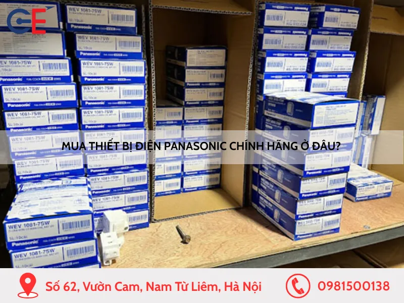 Mua thiết bị điện Panasonic chính hãng ở đâu