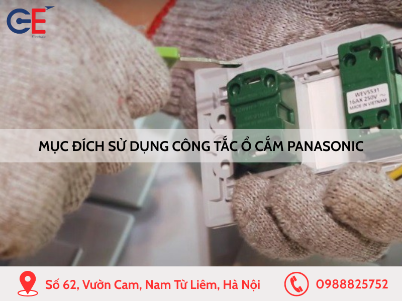 Mục đích sử dụng công tắc ổ cắm Panasonic