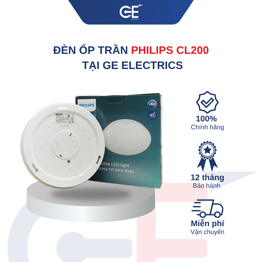 Nên lắp đặt đèn ốp trần Philips CL200 cho không gian nào
