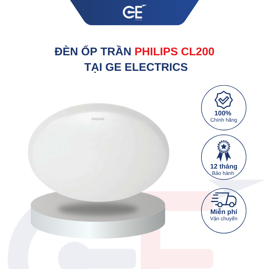 Nguồn gốc xuất xứ của đèn ốp trần Philips CL200