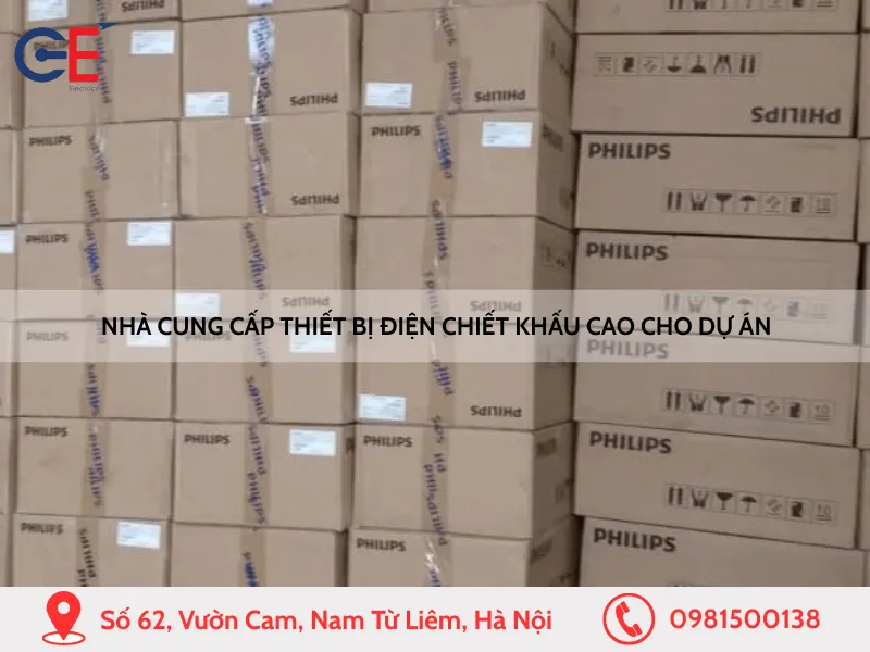 Nhà cung cấp thiết bị điện chiết khấu cao cho dự án