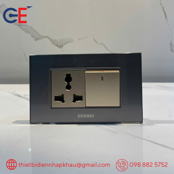 Nhà phân phối công tắc ổ cắm Edenki Deluxe Series chính hãng