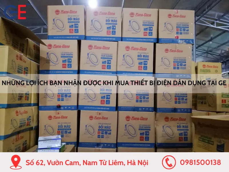 Những lợi ích bạn nhận được khi mua thiết bị điện dân dụng tại GE