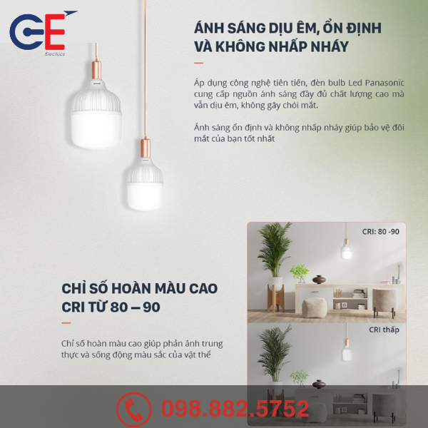Những lợi ích của Đèn Led Basic Bulb Panasonic T1 20W