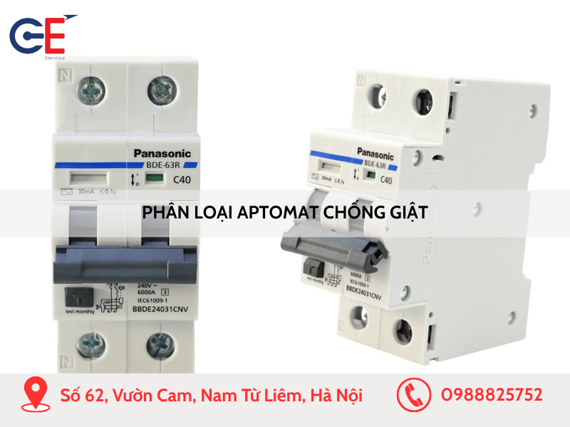 Phân loại Aptomat chống giật