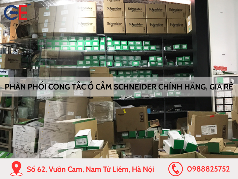 Phân phối công tắc ổ cắm Schneider chính hãng, giá rẻ