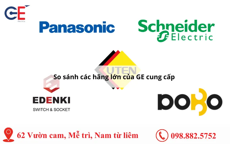 So sánh các thương hiệu thiết bị điện GE cung cấp