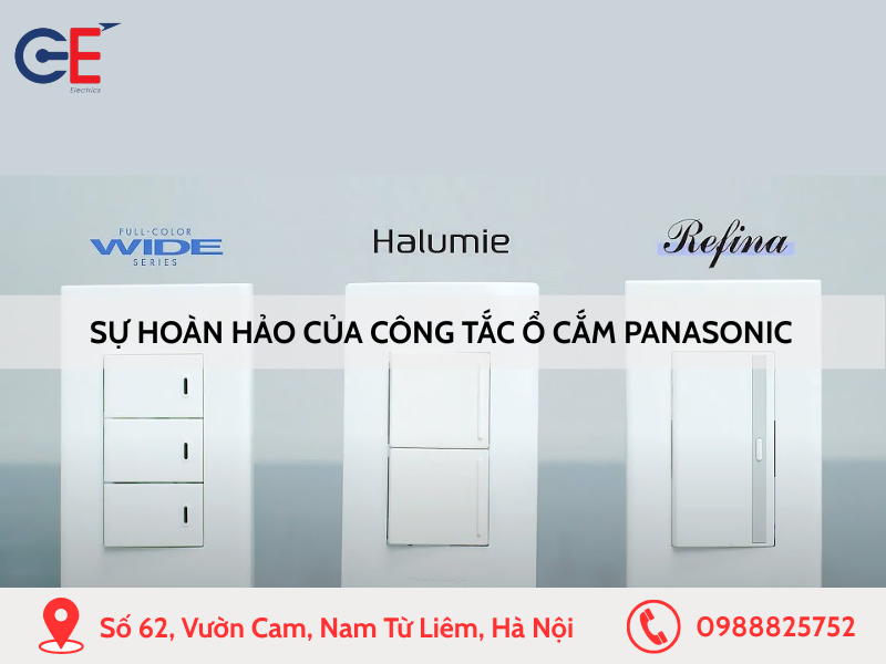 Sự hoàn hảo của công tắc ổ cắm Panasonic
