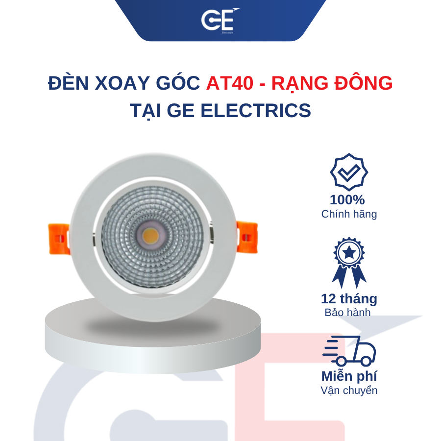 Sự khác biệt của đèn xoay góc AT40 Rạng Đông so với dòng downlight khác
