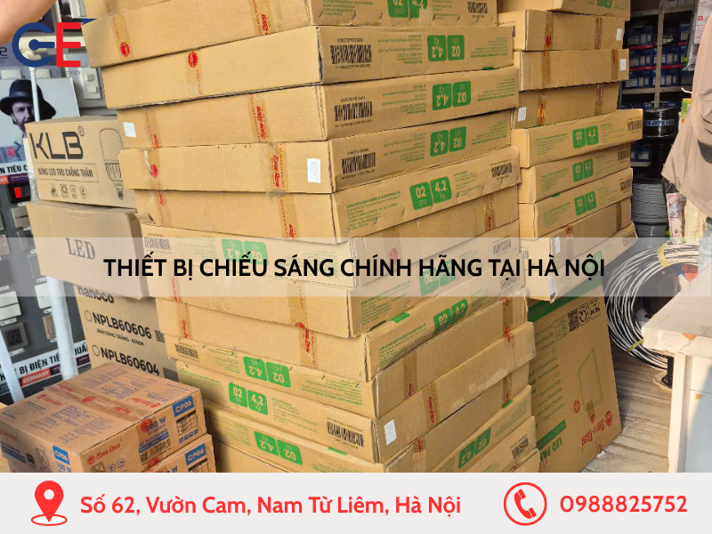 Thiết bị chiếu sáng chính hãng tại Hà Nội