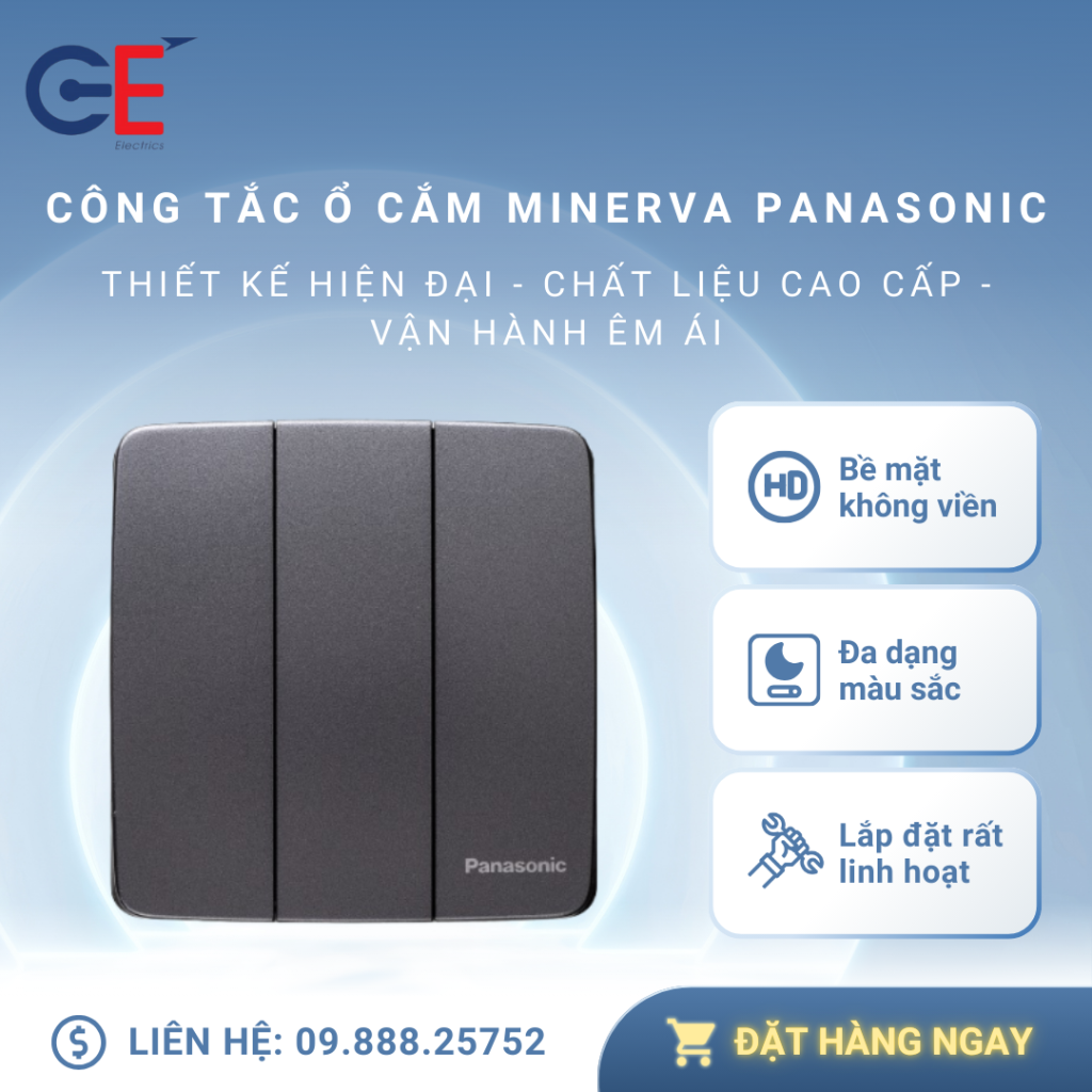 Thông tin sơ lược về công tắc ổ cắm Minerva Panasonic