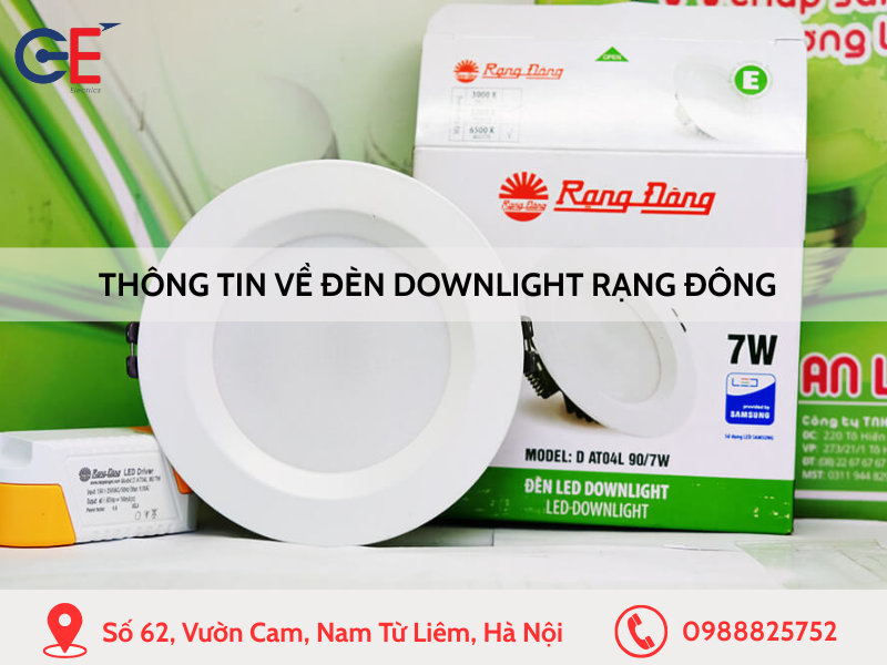 Thông tin về đèn downlight Rạng Đông